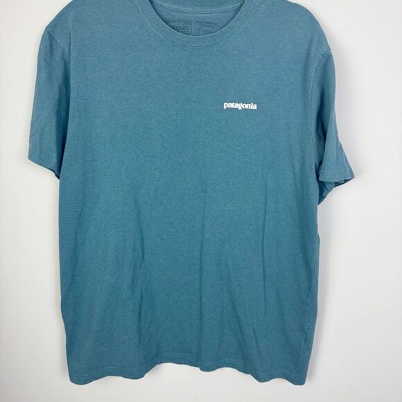 PATAGONIA | Relaxed Fit Teal Blue Short Sleeve Classic Tee Men’s Size Large - Picture 1 of 6